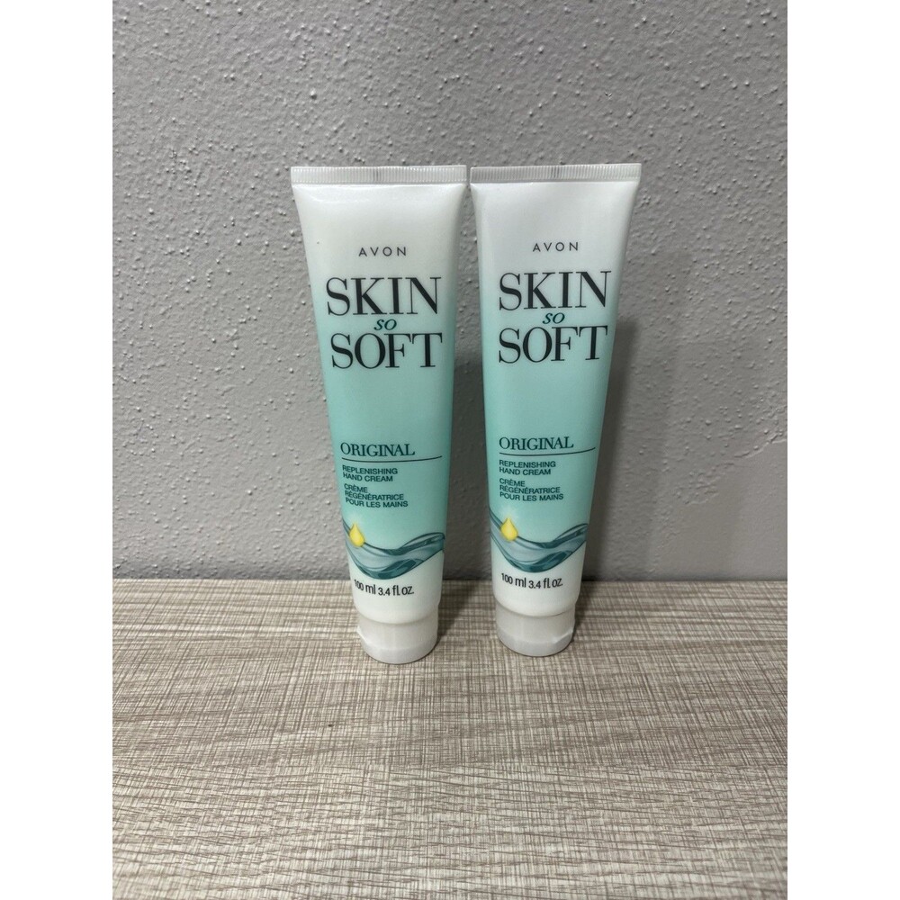 AVON SKIN SO SOFT ORIGINAL REPLENISHING HAND CREAM Sealed Lot Of 2 NEW